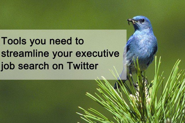 Tools you need to streamline your executive job search on Twitter