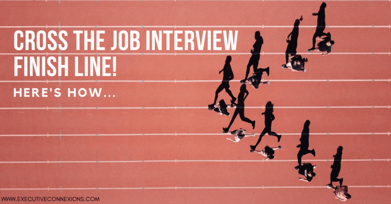 Cross the job interview finish line