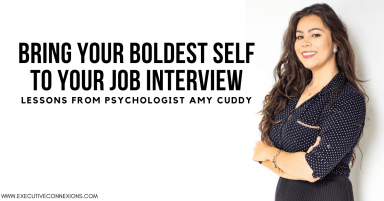 Bring your boldest self to the job interview