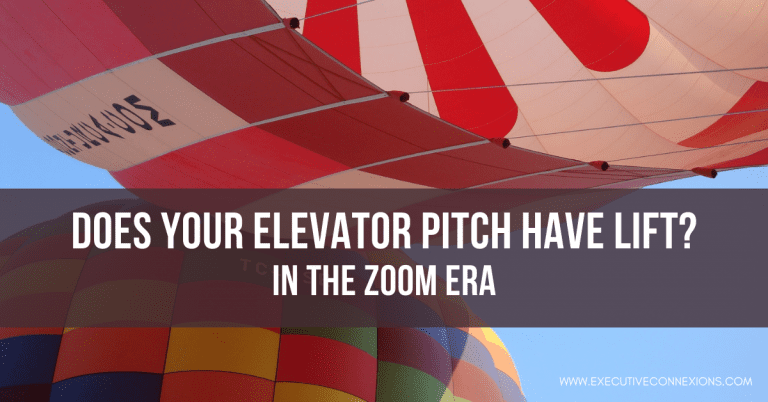 Does Your Elevator Pitch Have Lift?